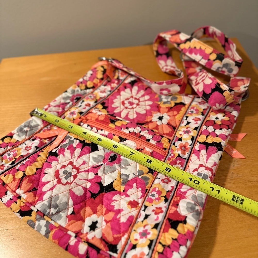 Vera Bradley Hipster Crossbody Bag Pixie Blooms Retired 2015 Cotton Lightweight - Picture 9 of 15
